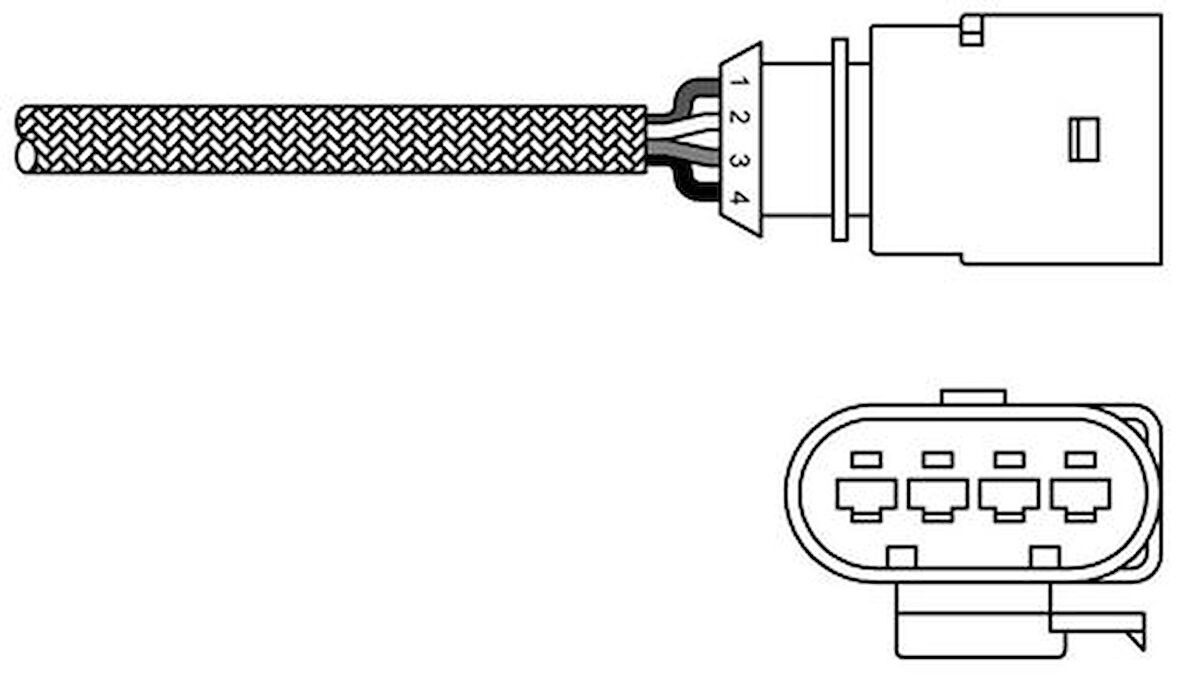 Delphi ES20289-12B1 Oksijen Sensörü A3 II Altea Leon II Toledo III Golf V Polo Iv 06A906262BS