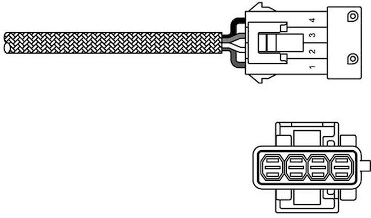 Delphi ES20309-12B1 Oksijen Sensörü 206-207-P307-P406-Picasso-C2-C3-C4-Berlingo-Xsara-Scudo-Saxo 1.4-1.6 1628.HQ