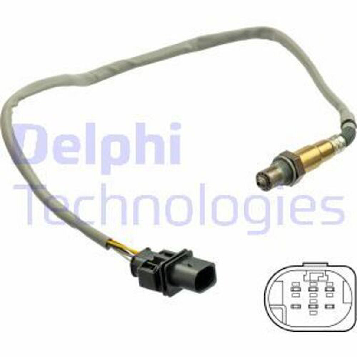 Delphi ES21065-12B1 Oksijen Sensörü Lambda Sondası 5 Kutuplu 650mm Golf VII Octavia Yeti Beetle Passat CC Scirocco Sharan 03L906262Q