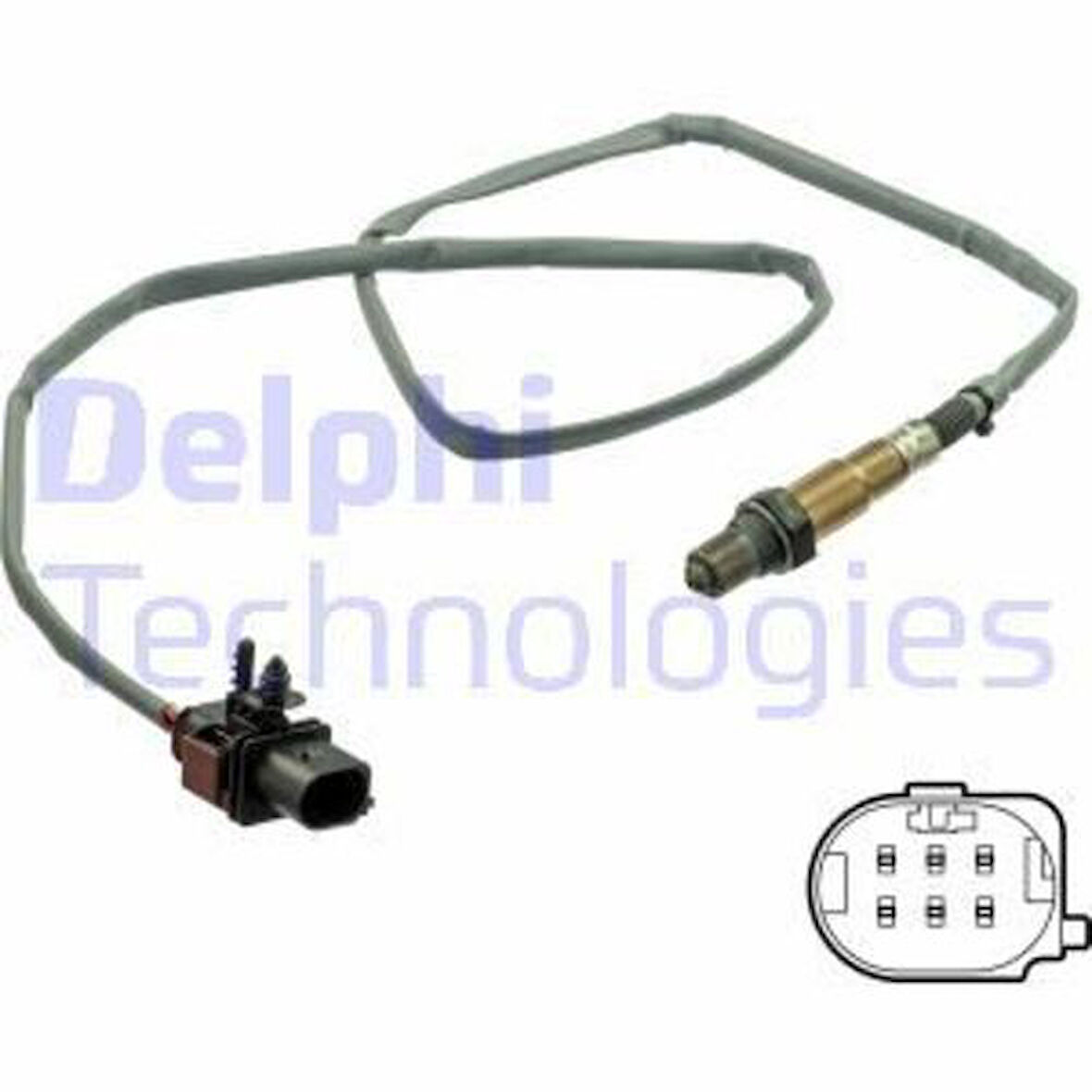 Delphi ES21101-12B1 Oksijen Sensörü Lambda Sondası 5 Kutuplu 1240mm Golf VII A3 TT Leon Octavia 13- 03L906262R