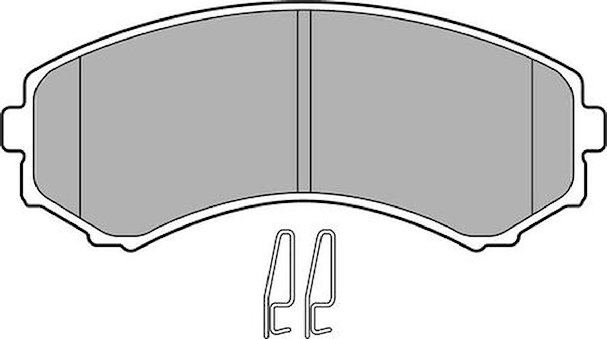 Delphi LP1462 Ön Fren Balatası Pajero III 3.2 3.5 V6 GDI DI D 00-9 4605A041
