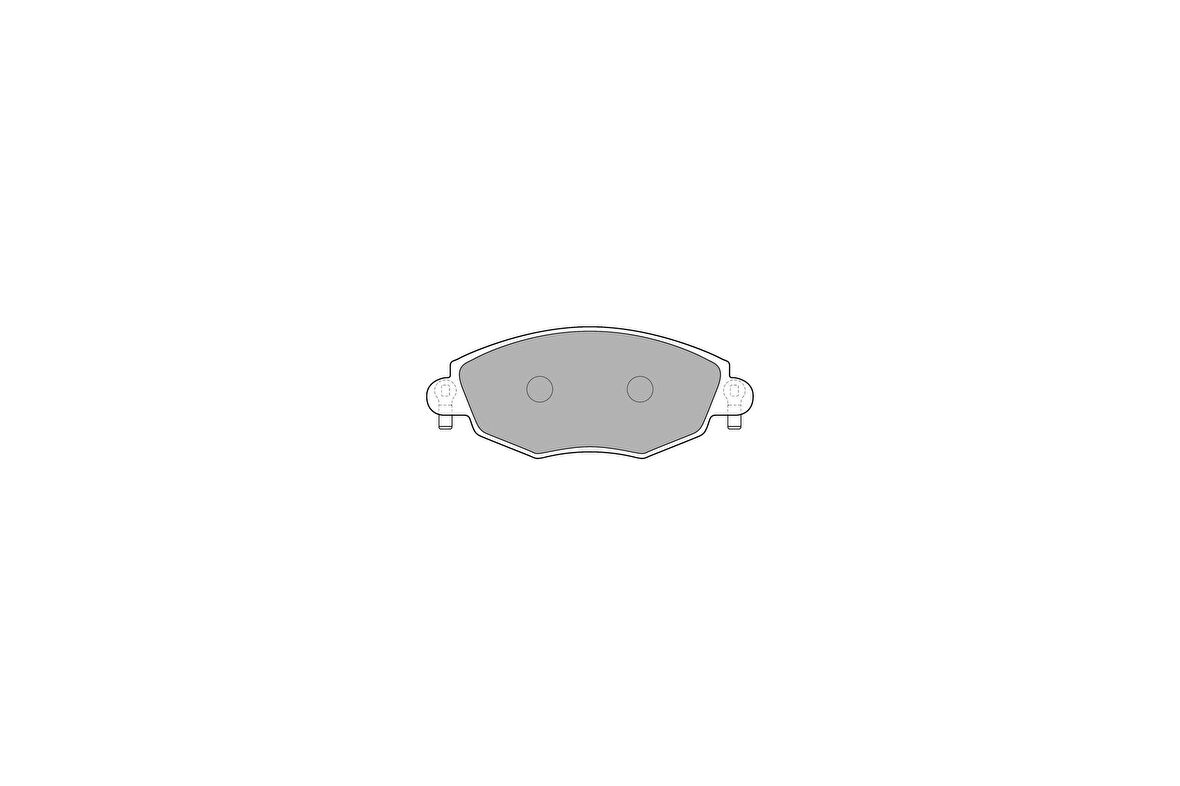 Delphi LP1533 Ön Fren Balatası Mondeo III 00-07 Jaguar Type 04-08 ME1S7J2K021AD