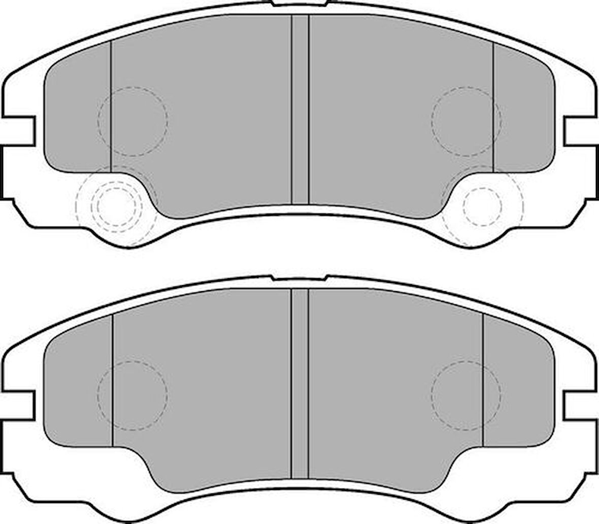 Delphi LP1552 Fren Balatası Ön Opel Frontera B 10 98 08 04 