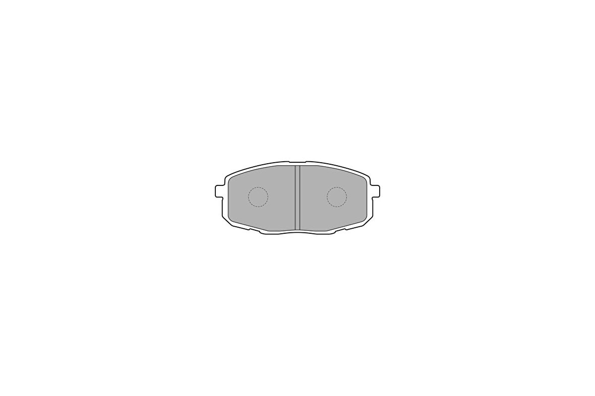 Delphi LP1819 Fren Balatası Ön Hyundai I30 07-12 Kia Ceed 07-12 Carens 02-06 130x58x18 581011HA10