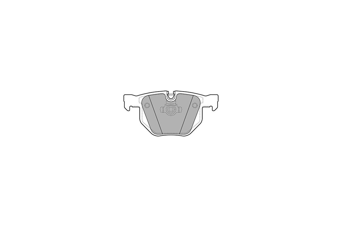 Delphi LP1927 Arka Fren Balatası BMW E60 E61 E62 34216763043