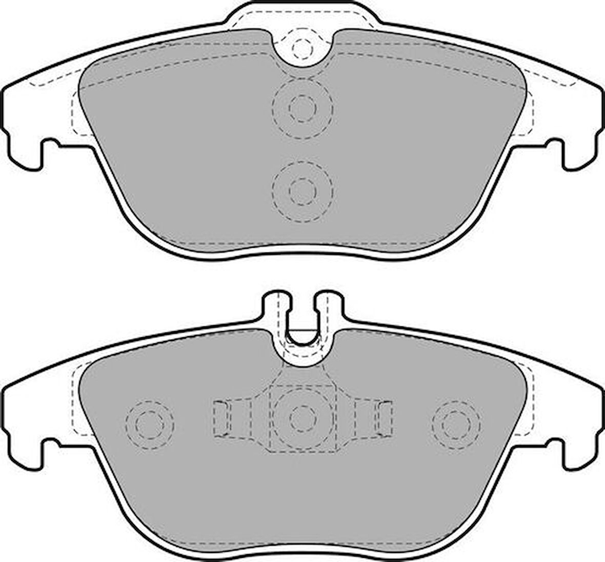 Delphi LP2029 Fren Balatası Arka X204 08-15 W204 07-14 S204 07-14 C207 11-16 A207 10-15 64206120