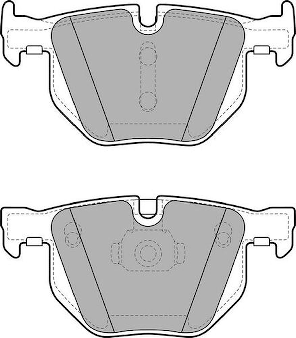 Delphi LP2068 Fren Balatası Arka BMW X5 X6 04 07 34216776937