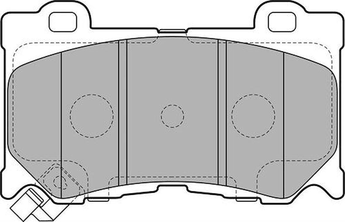 Delphi LP2156 Ön Fren Balatası Infiniti F50 Q70 09-Nissan 370 Z 09- D1060JL00K