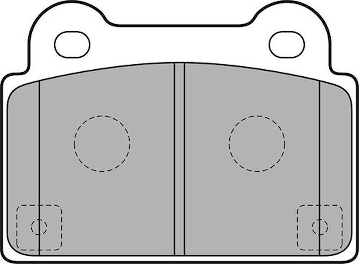 Delphi LP2177 Fren Balatası Arka Mitsubishi Lancer Evo 01 08 4605A584