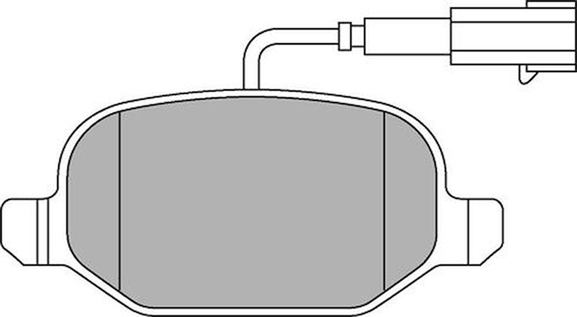 Delphi LP2300 Arka Fren Balatası Linea 1.3D Multijet 06 09-1.4 1.4T Jet 06 07-1.6 1.6D Multijet 06 09- 71770108
