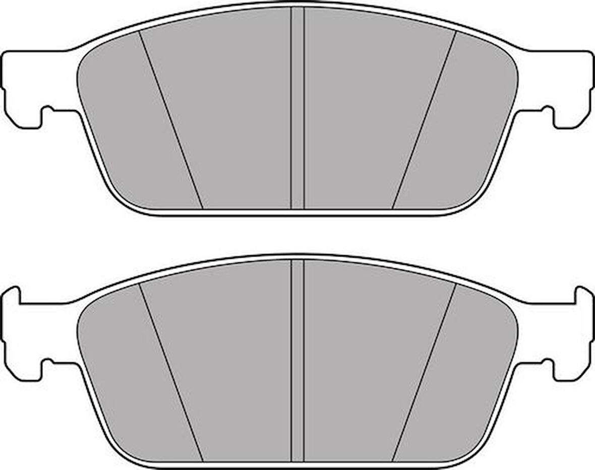 Delphi LP2495 Ön Fren Balatası 2.0TDCI Kuga 2.0TDCI 07-Mazda III Mazda V Volvo C30 C70 II S40 II V49 BV612K021AC