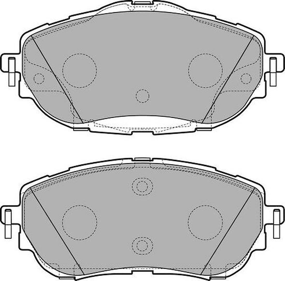 Delphi LP2691 Ön Fren Balatası Toyota Corolla 2013-Auris 2012-1.33 1.6 Benzinli 1.4 D4D Dizel 446502390