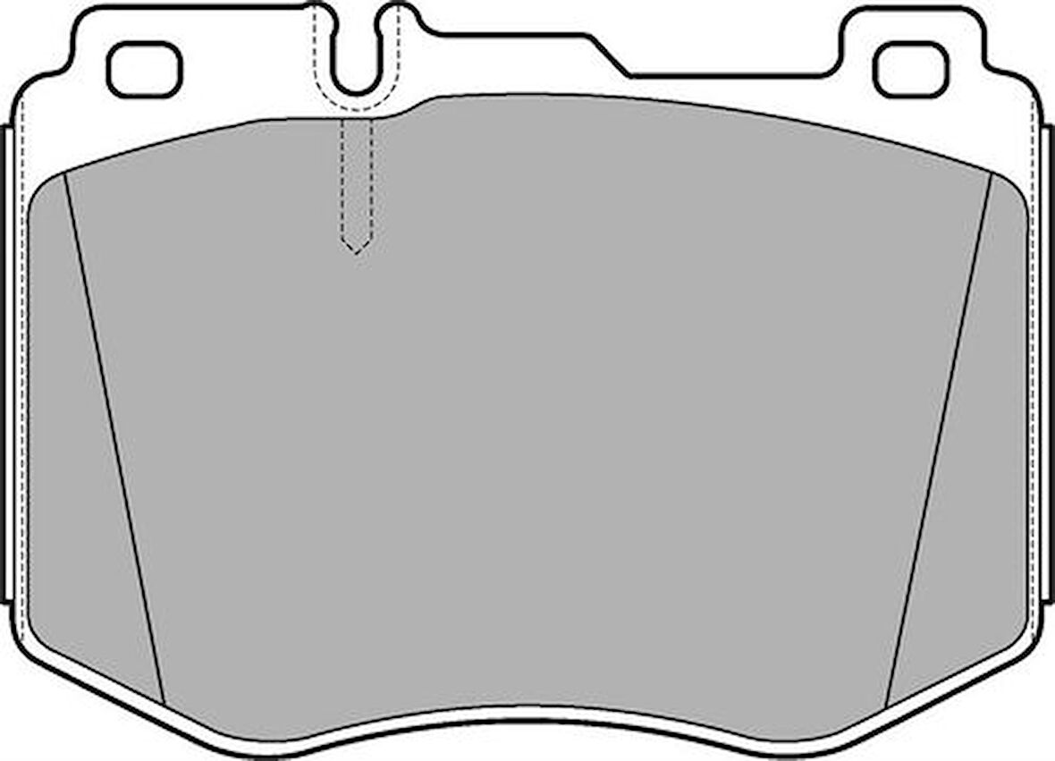 Delphi LP3172 Fren Balatası Ön Mercedes W205 S205 C205 A205 W213 S213 C238 A238 0004209603
