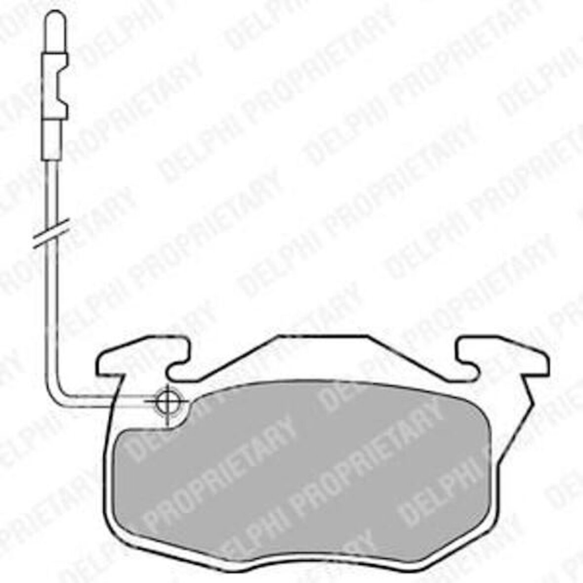 Delphı Lp490 Ön Fren Balatası R9 Ym R19 Clıo III Express Saxo 1.0I.1.1I.1.4I Fıslı Saxo P106 P306 P405 Hava Soğutmasız Ondısk Icın
