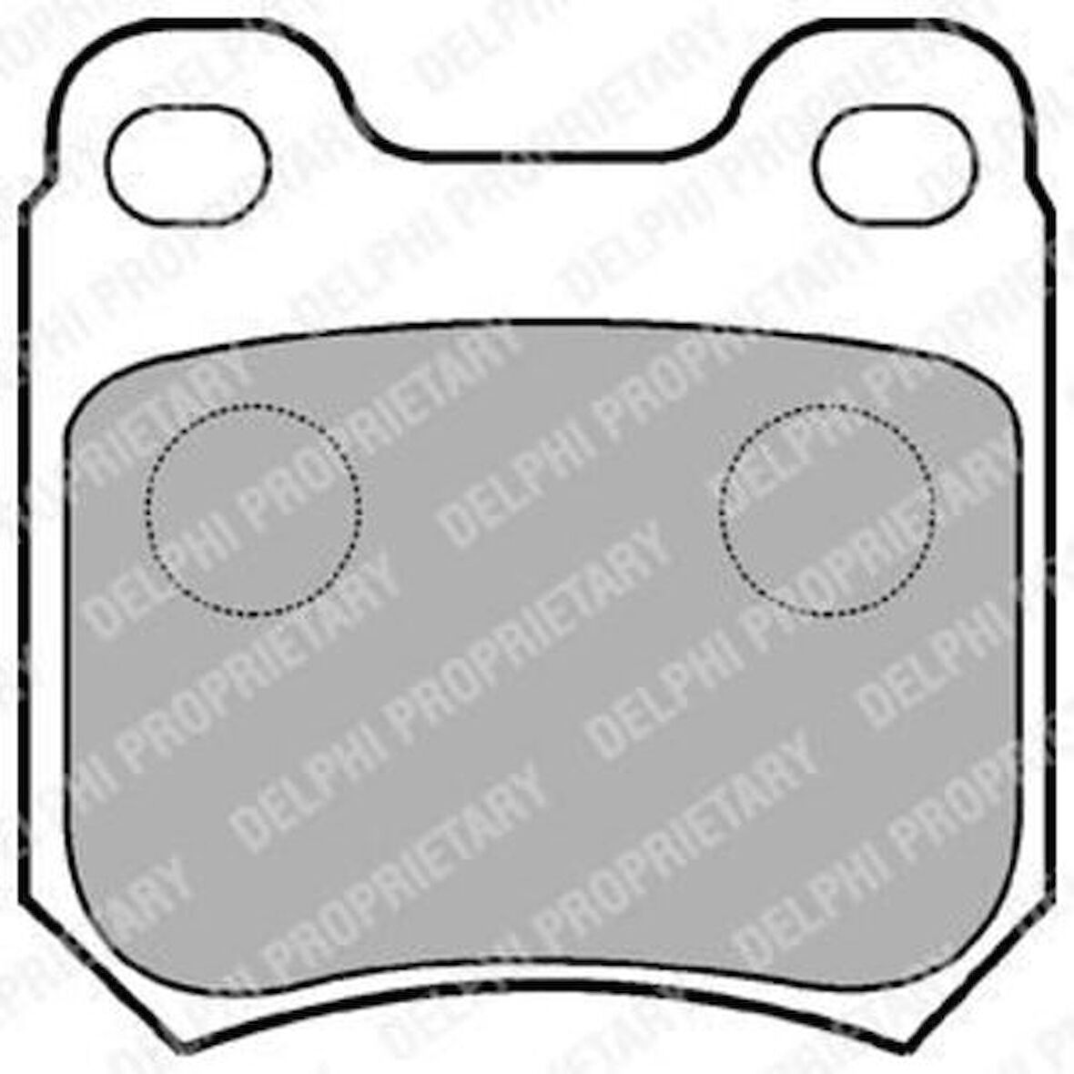 Delphi LP590 Arka Fren Balatası Disk İçin Vectra B Omega B 1605924
