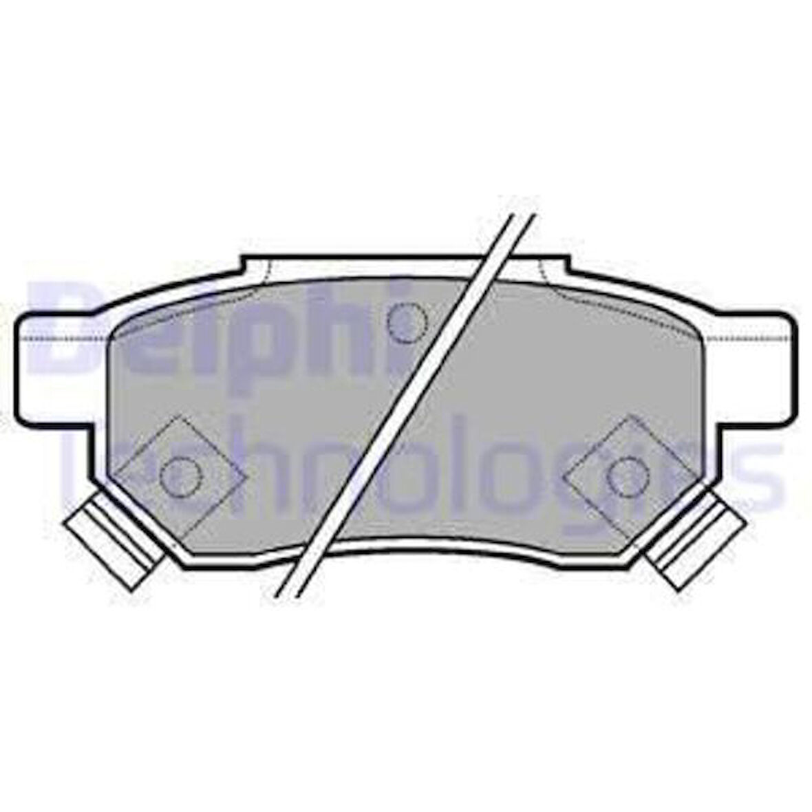 Delphi LP625 Arka Fren Balatası Disk İçin Honda Civic 1996-2000 Jazz City 2002-2010 Cr92-98 Integra 88-96 06022SP8000