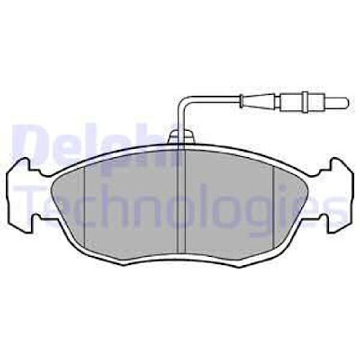 Delphi LP793 Ön Fren Balatası Xsara II P306 1.6 1.8 1.9 00-Saxo P106 1.4L 1.6L 1.5D 1.6 Xsı 99-Hava Soğutmalı Ön Diskli Araçlar İçin 4251.03