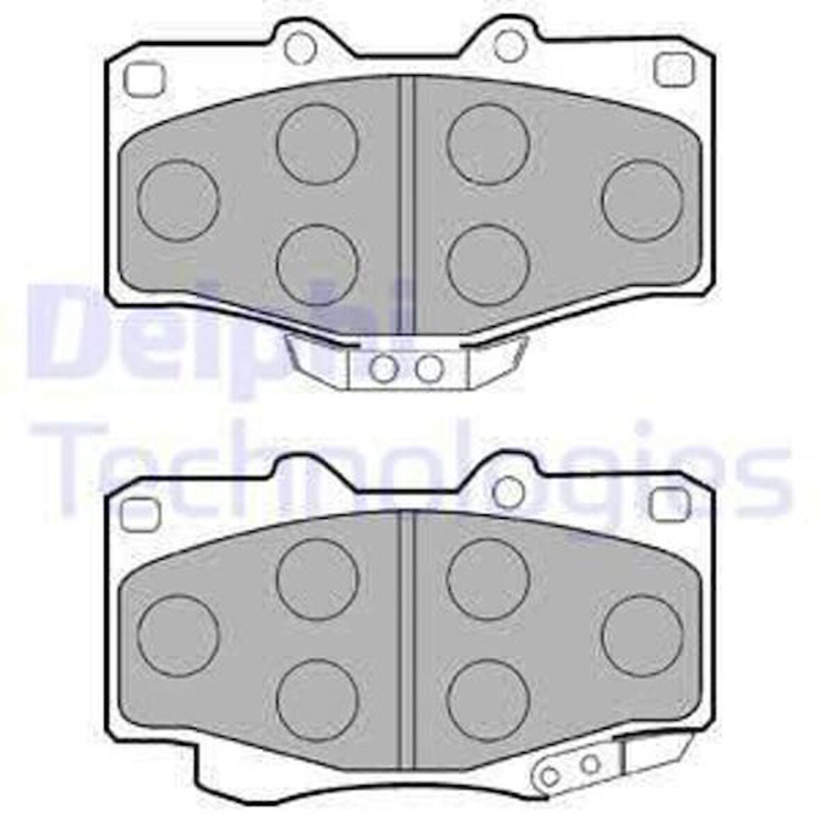 Delphi LP854 Fren Balatası Ön Toyota 4 Runner Hı-Lux Land Cruiser Volkswagen Taro 08 88 044650K020