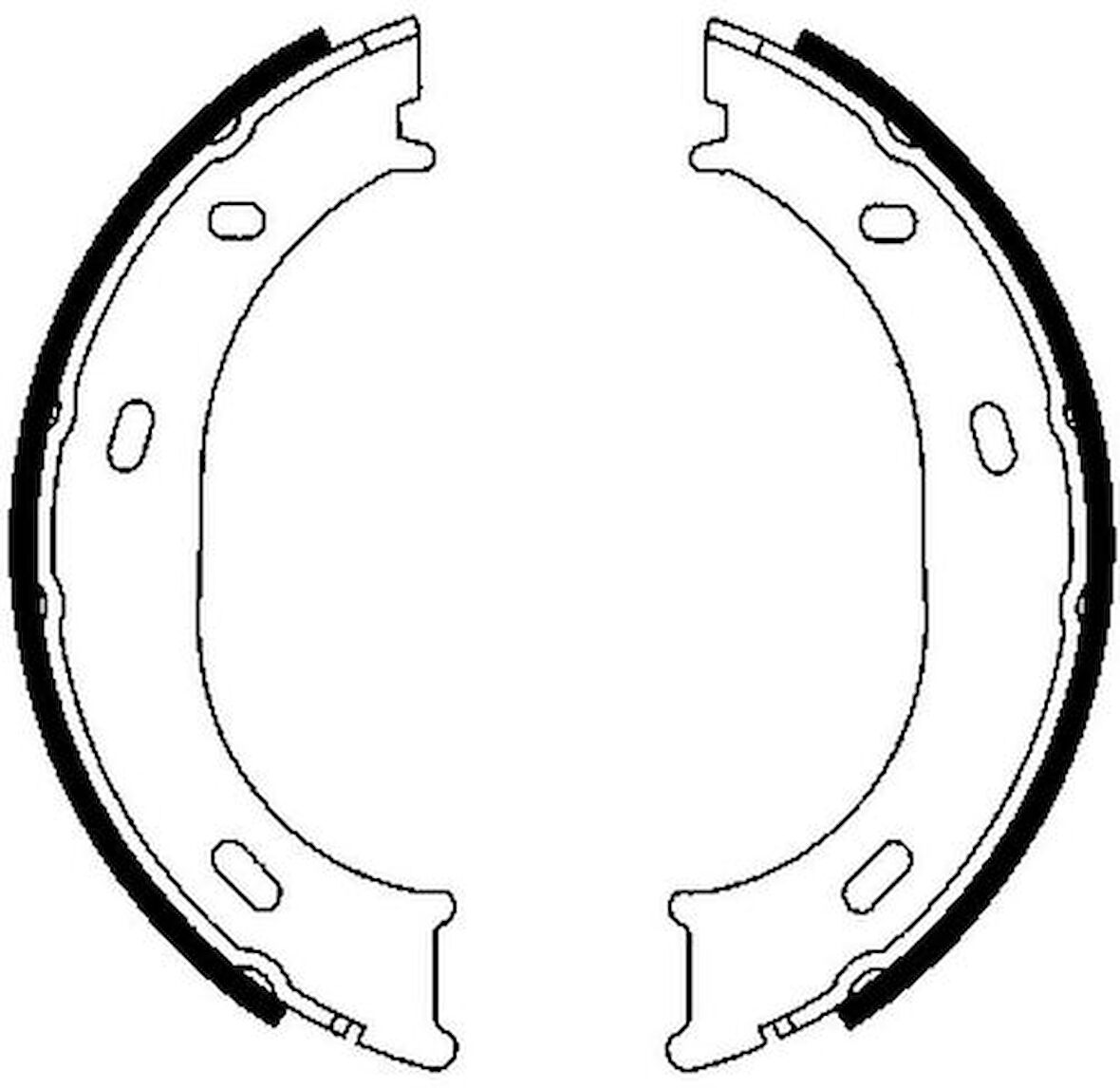 Delphi LS1905 Arka Fren Pabuçlu Balata Lt 28 35 46 Sprinter 901 902 903 904 95-05 2D0698525