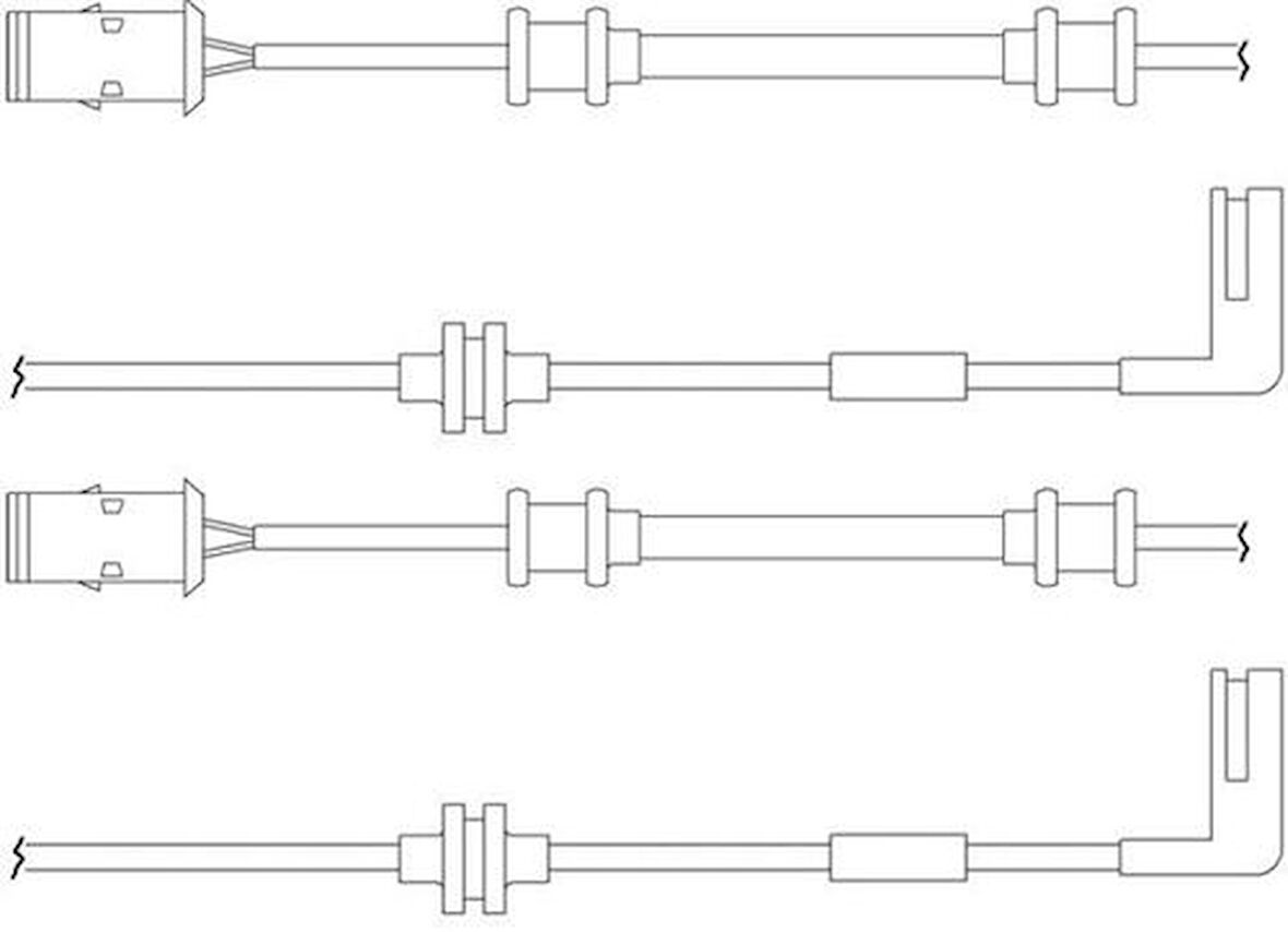 Delphı Lz0148 Ön Fren Balata Ikaz Sensöru Vectra B
