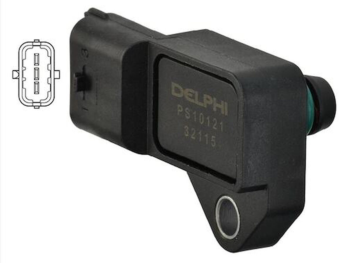 Delphi PS10121 Map Sensörü Emme Manifold Basınçı Corsa D Z10XEP Z12XEP Z14XEP 24420587