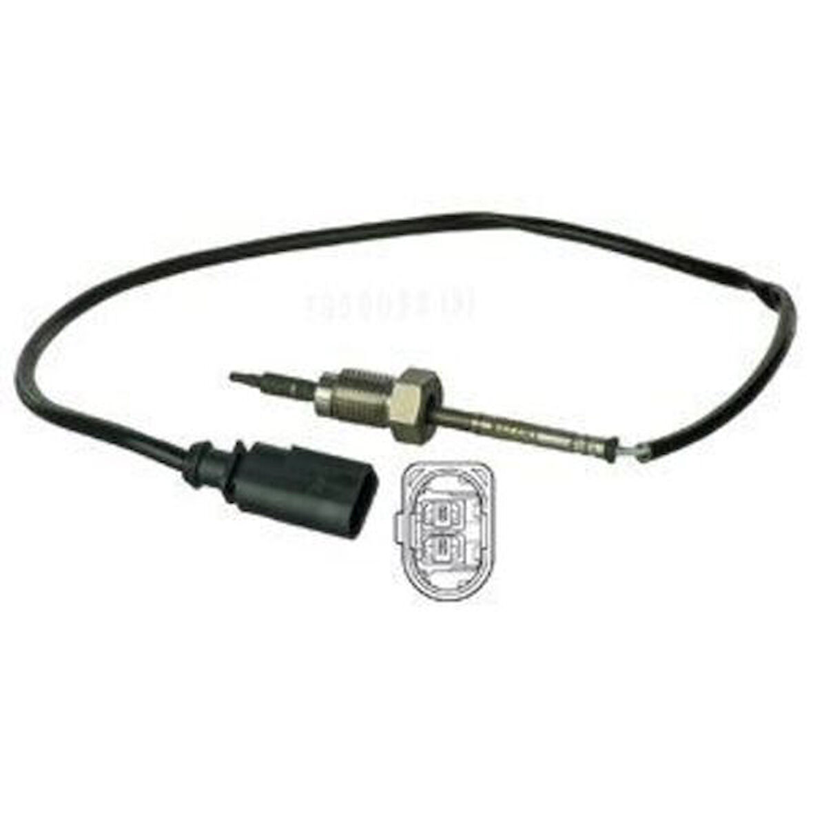 Delphi TS30038 Egzoz Sıcaklık Sensörü 2 Kutuplu Siyah Crafter 12-16 T5 10-11 CAAC Caae 03L906088JL