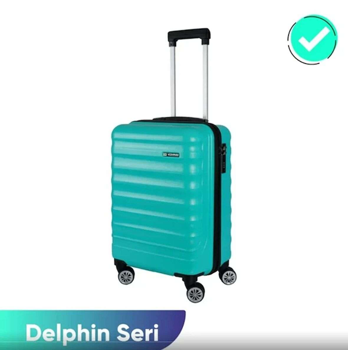 Asyagrup Vegmann Delphin Orta Boy Valiz / Su Yeşili