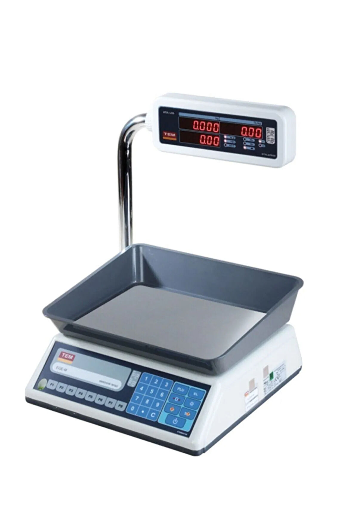 Tel Led Katlanır Boyun Fiyat Hesaplamalı Terazi 15 Kg