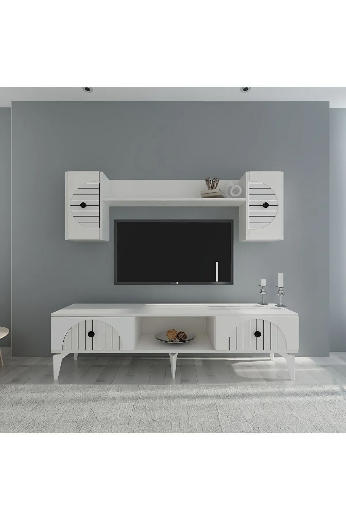 BREDADH TV ÜNİTESİ BEYAZ-BEYAZ