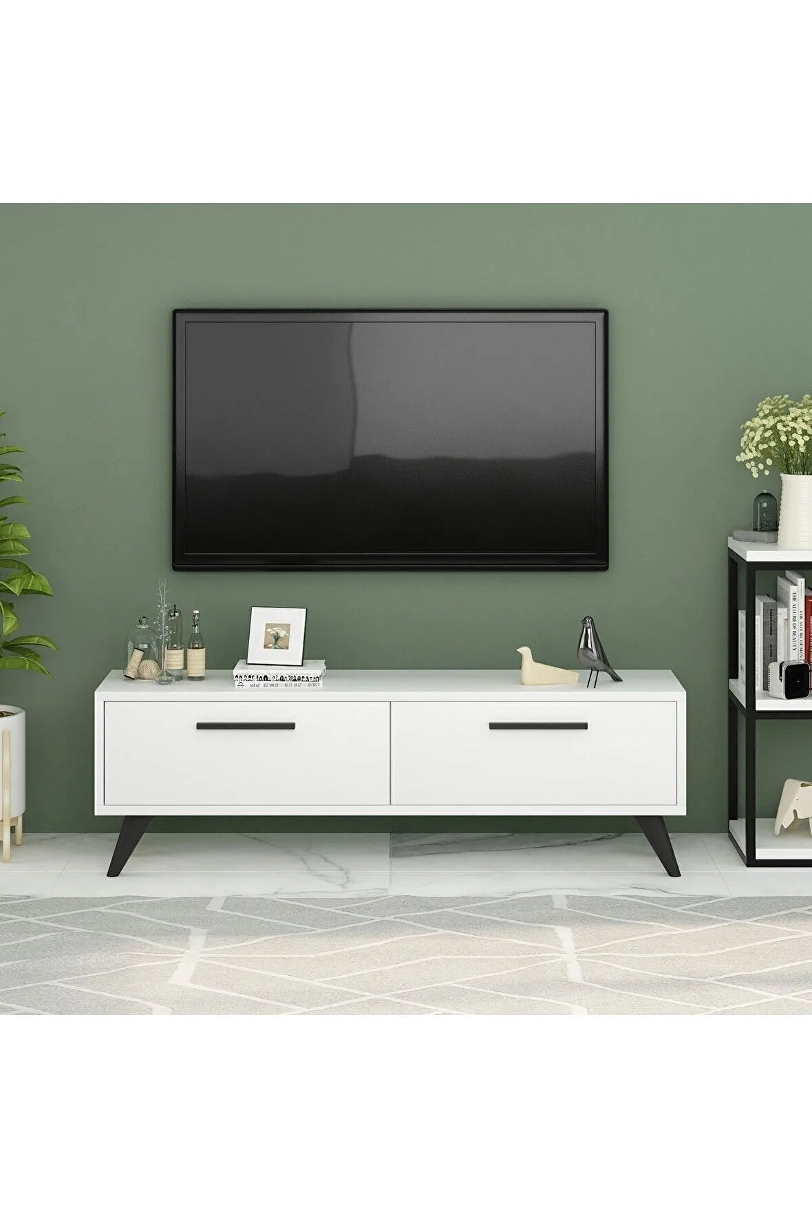 MELİSADH 120 CM TV ÜNİTESİ BEYAZ