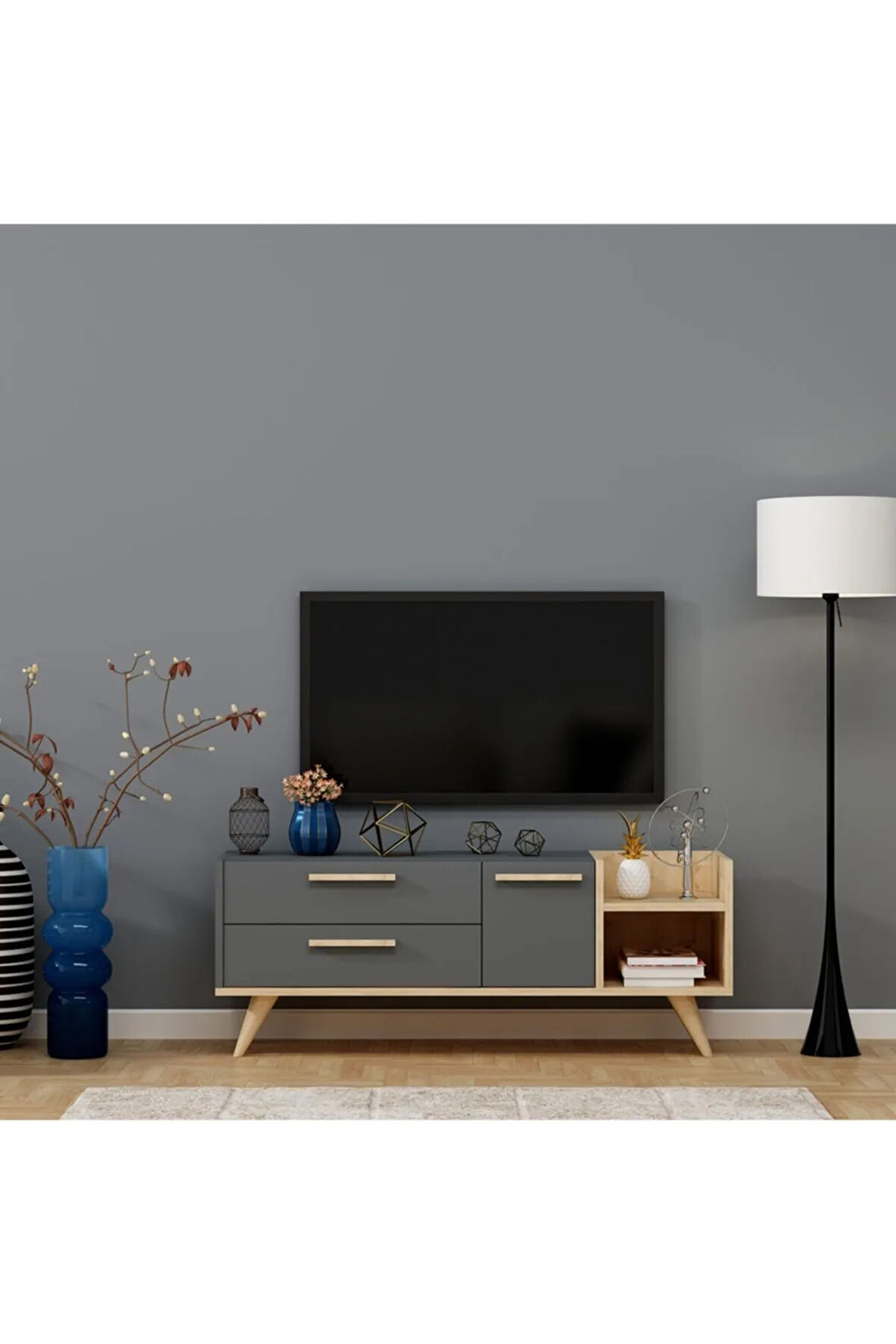OTTODH TV ÜNİTESİ SAFİRMEŞE ANTRASİT
