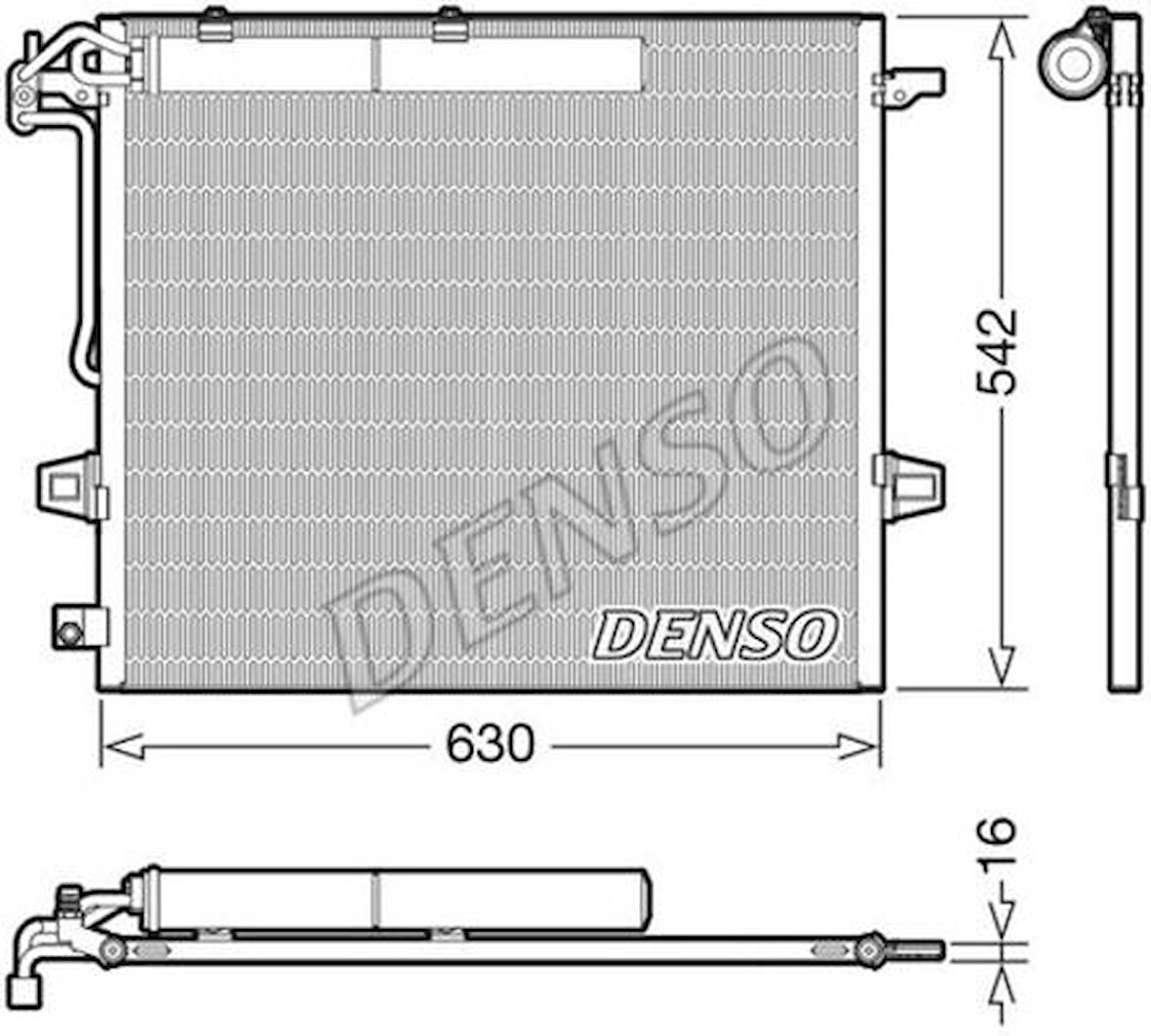 Denso DCN17057 Klima Radyatörü X164 06-12 W164 05-11 W251 06-11 A2515000054