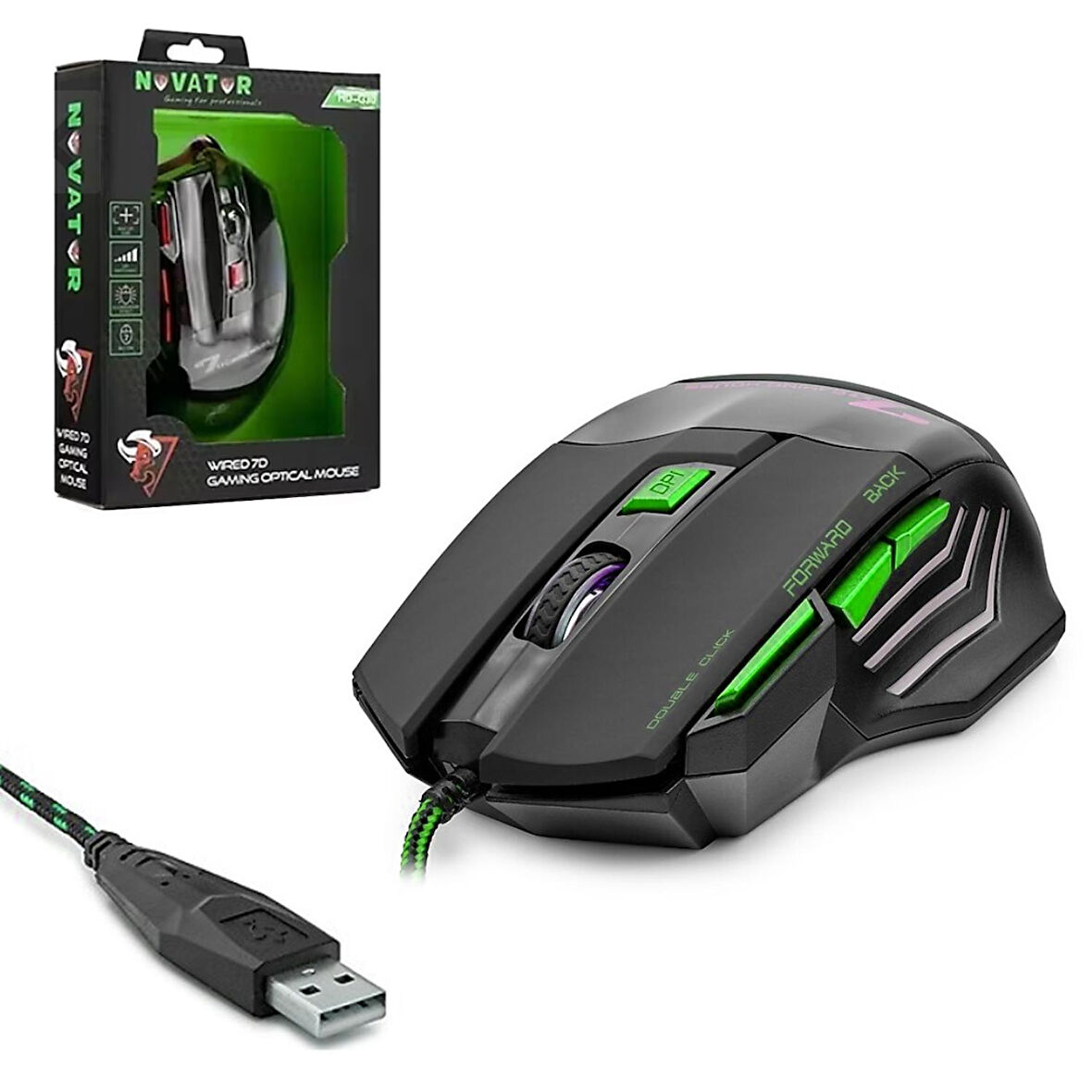 HD-G30 Kablolu Oyuncu Mouse 3600 Dpi Ledli