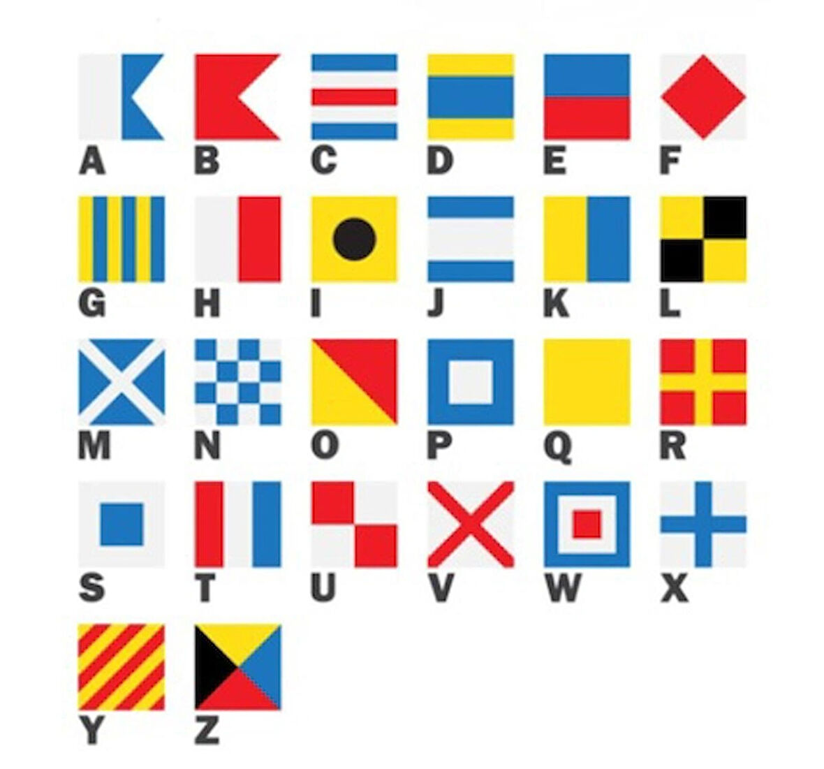 AYYILDIZ BAYRAKÇILIK Deniz İşaret Flamaları 40'lı Takım