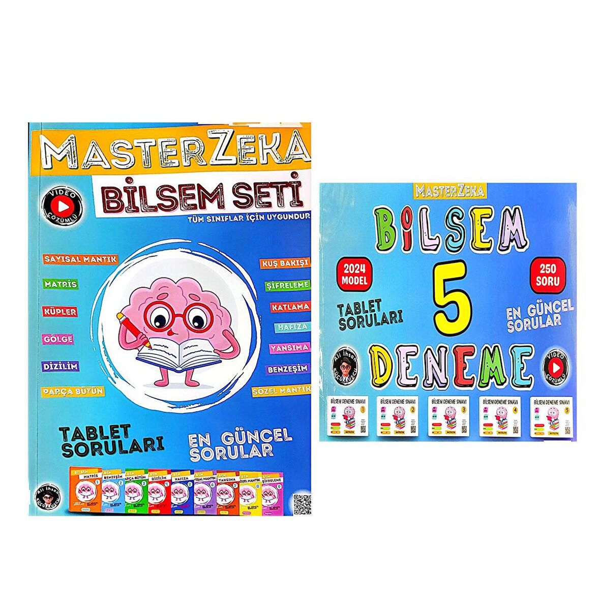 Master Zeka Tüm Sınıflar İçin Bilsem Soru Bankası ve Deneme Seti 2 Kitap