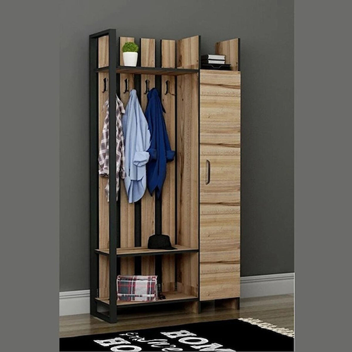 Portmanto Paris Çırağan Antrasit