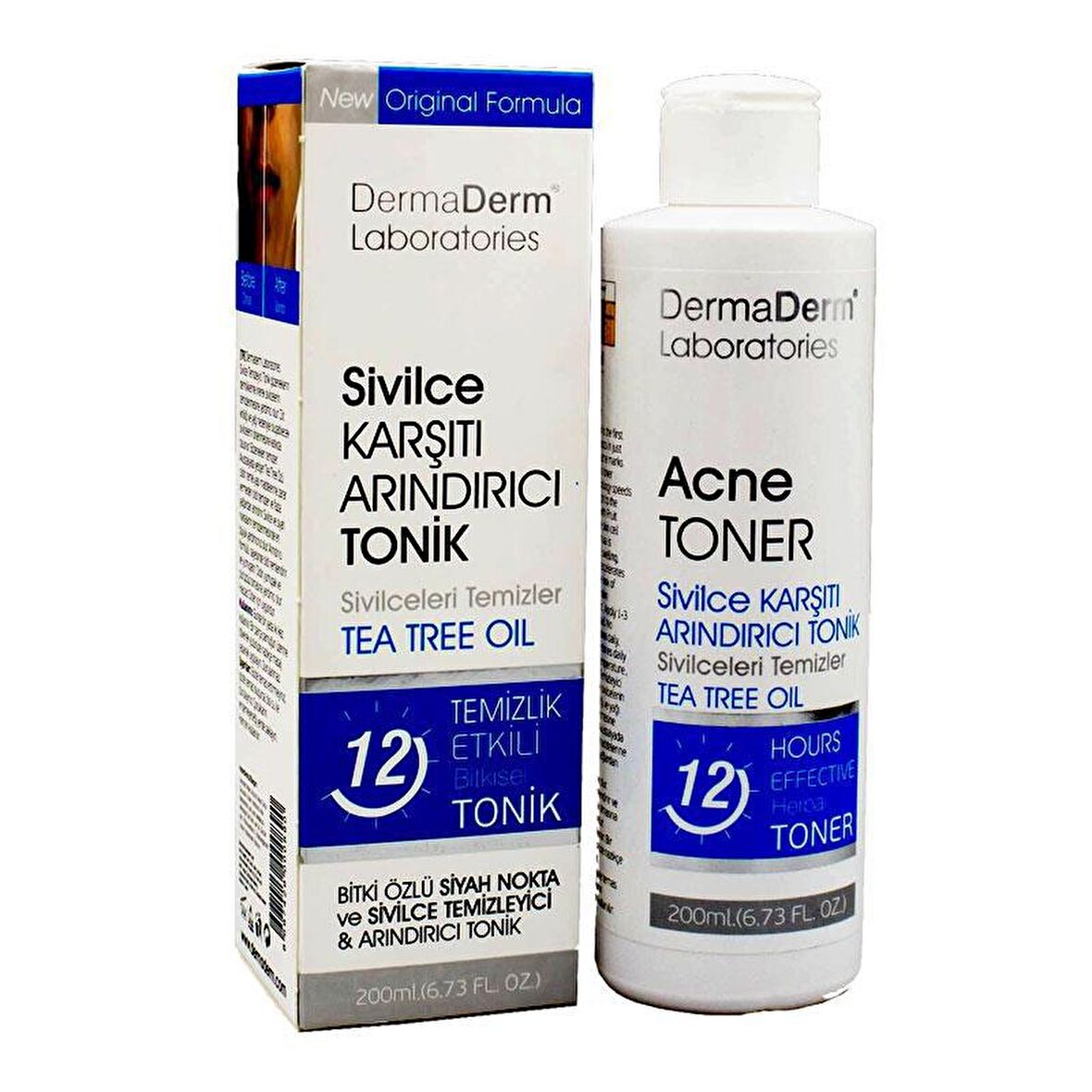 Dermaderm Bitkisel Sivilce Karşıtı Arındırıcı Tonik 200 ml