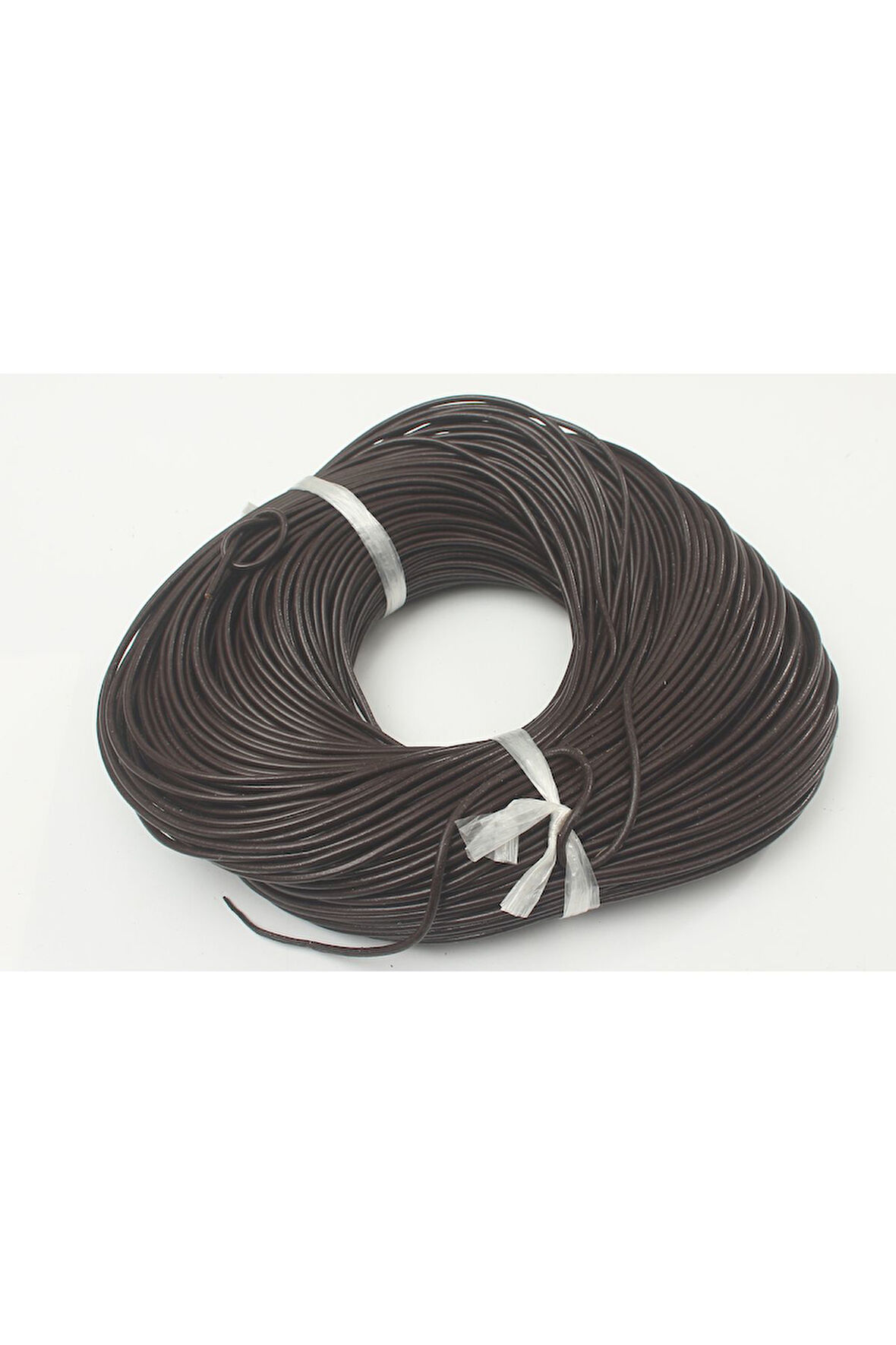 4 MM ÇAPLI YUVARLAK DERİ KORDON  (2 METRE)