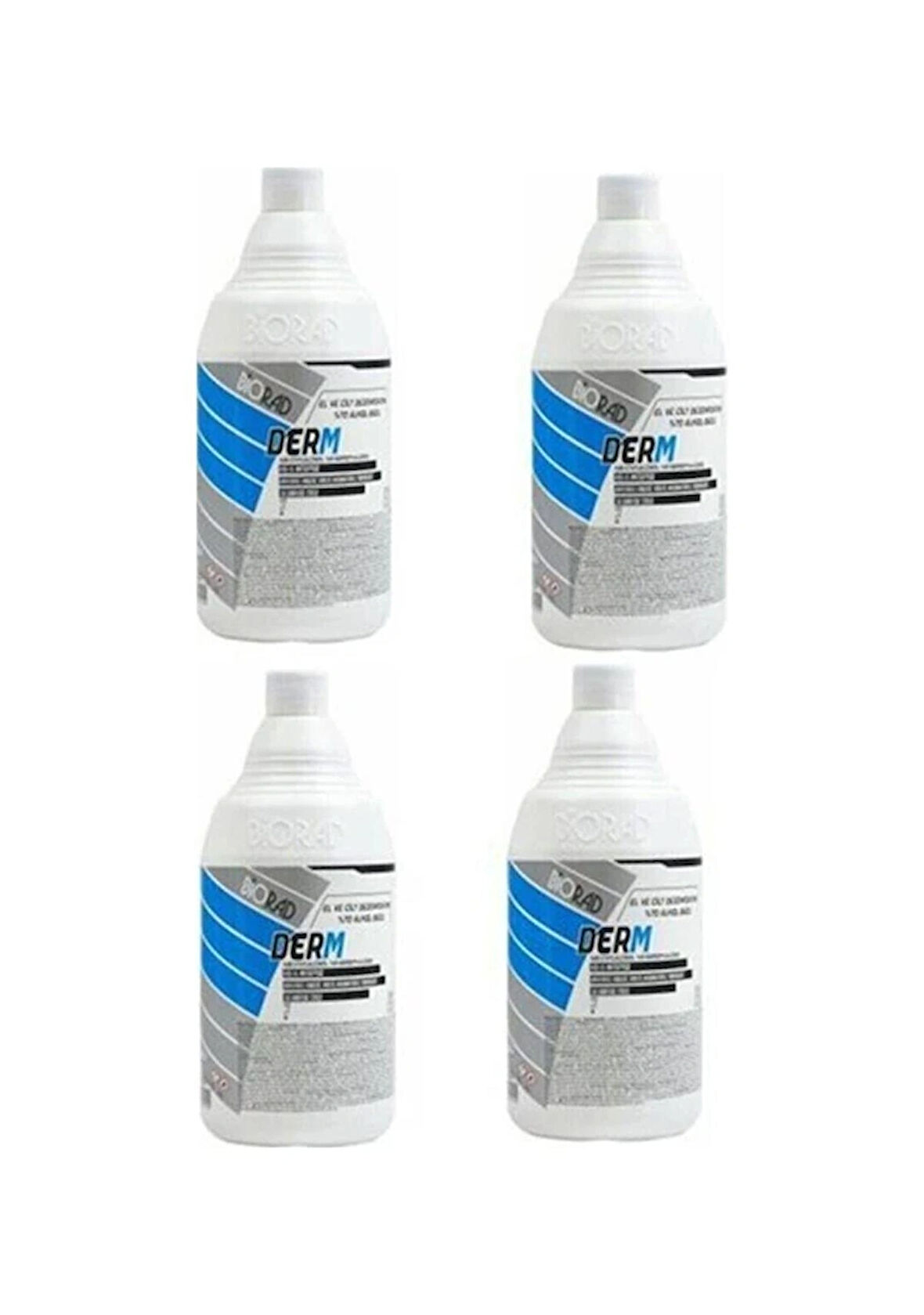 BİORAD Derm El ve Cilt Dezenfektanı Pompasız 1 lt 4 Adet