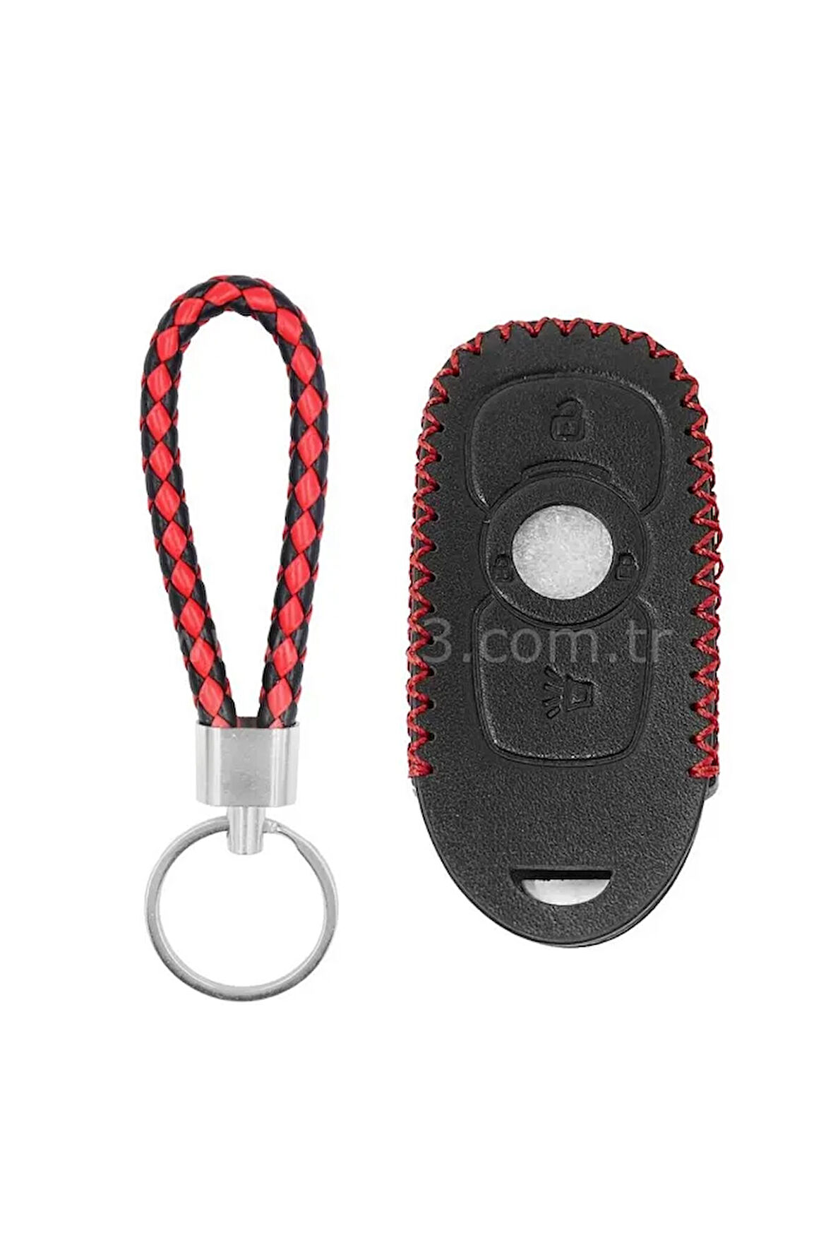 Opel Astra K Ve Insignia Grand Uyumlu Deri Anahtar Kılıfı Ve Örgü Anahtarlık 2.Resime Bakınız