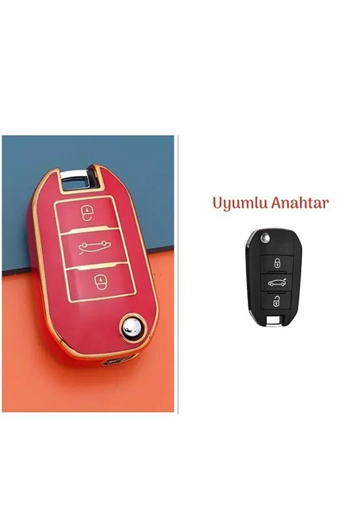 Peugeot 208 301 307 308 508 2008 3008 Partner Van Anahtar Kılıf Anahtar Ile Çalışan Model Uygun