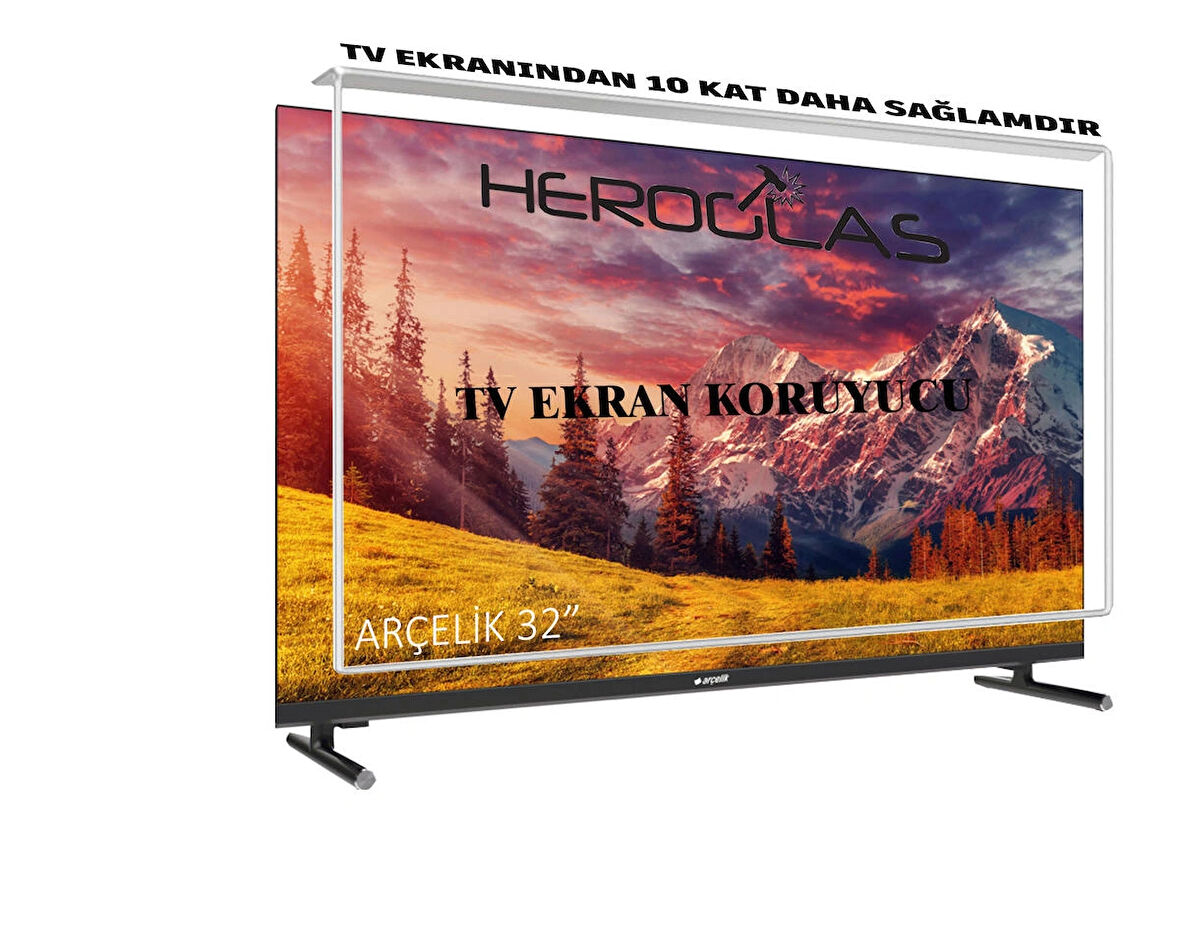 Heroglas Arçelik A32K692G 32"inç 82 Ekran Tv Ekran Koruyucu