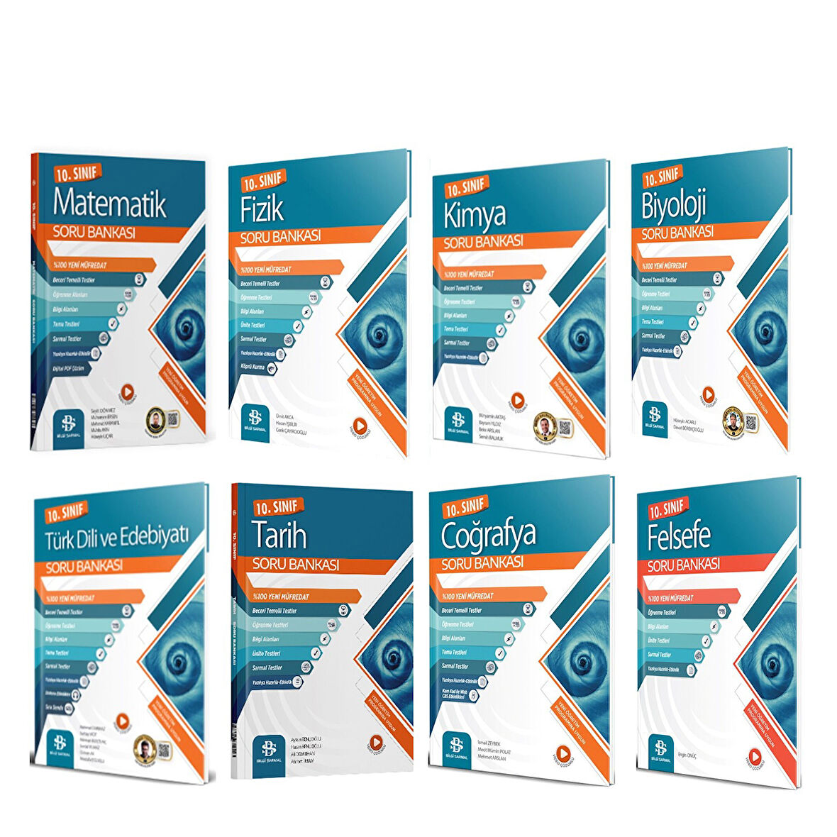 Bilgi Sarmal Yayınları 10.Sınıf Soru Bankası Seti 8 Kitap