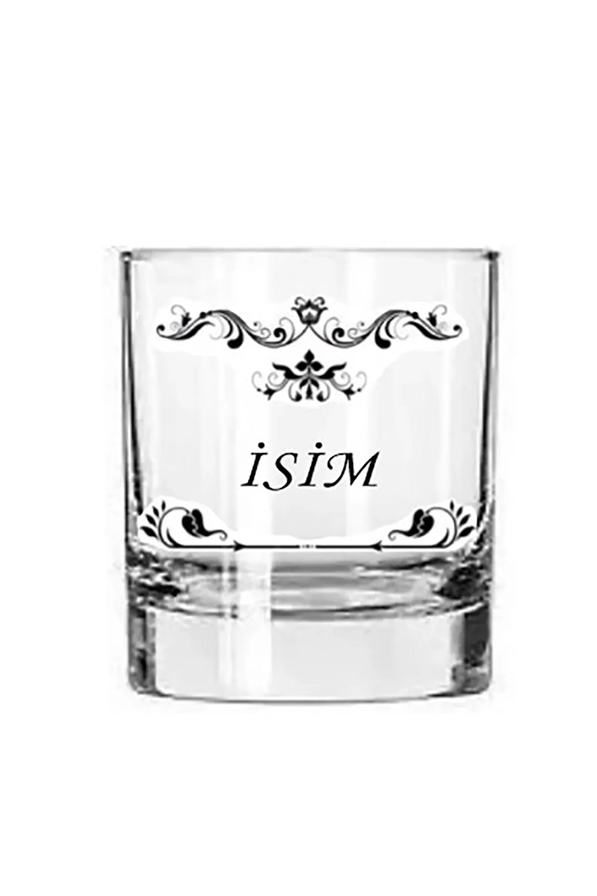 Tekli Isimli Kişiye Özel Viski Bardağı