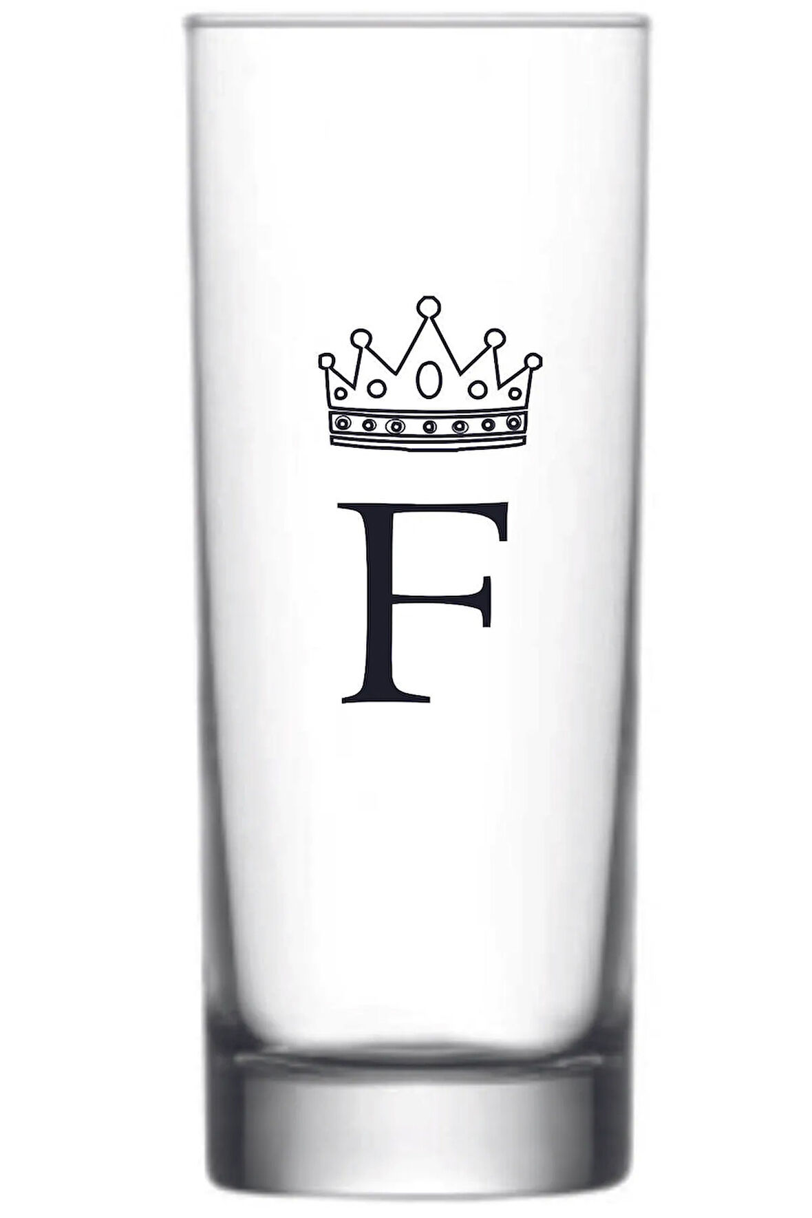 Tek F Harfli Baskılı Votka Bardağı Vodka