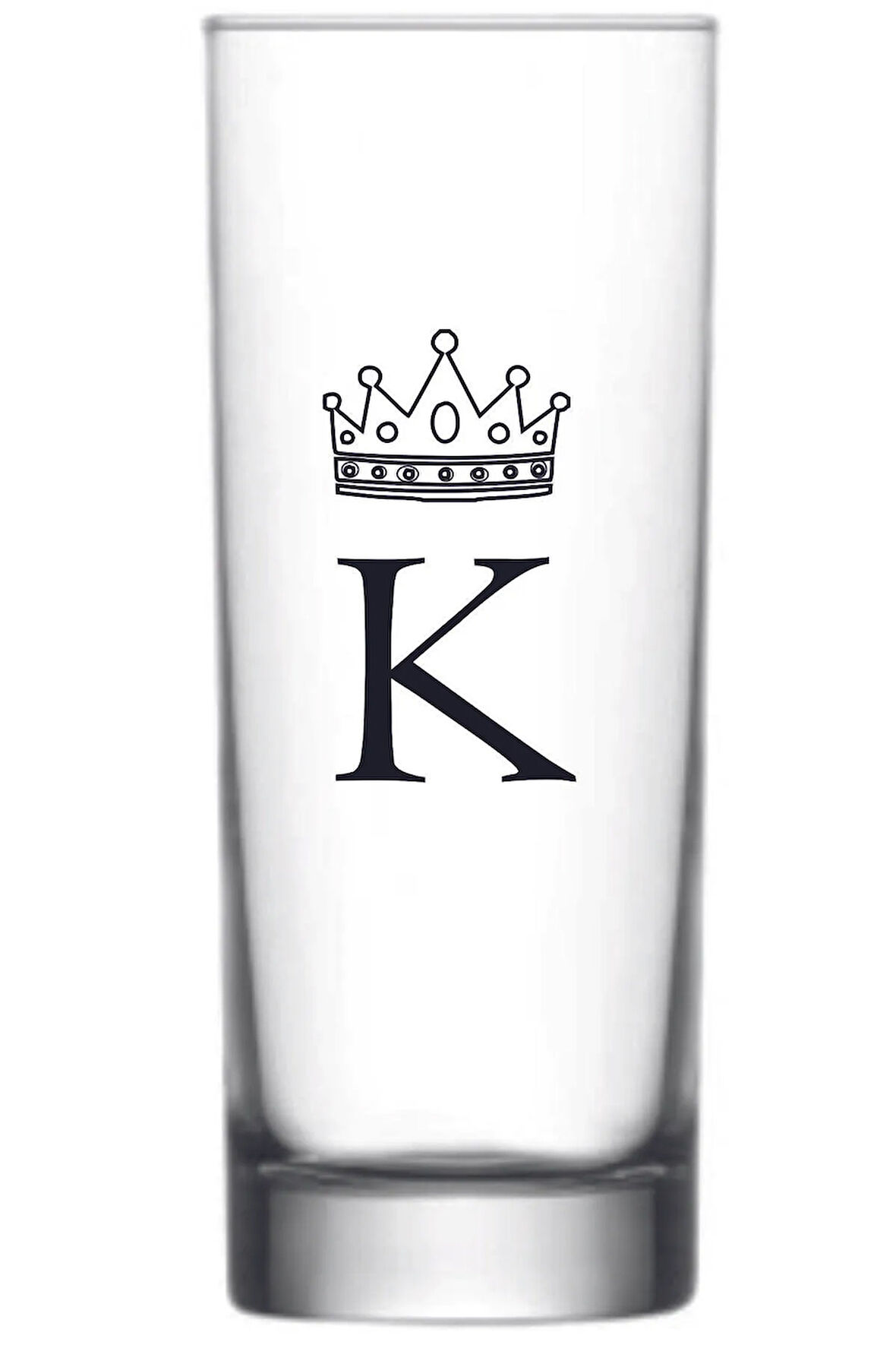 Tek K Harfli Baskılı Votka Bardağı Vodka