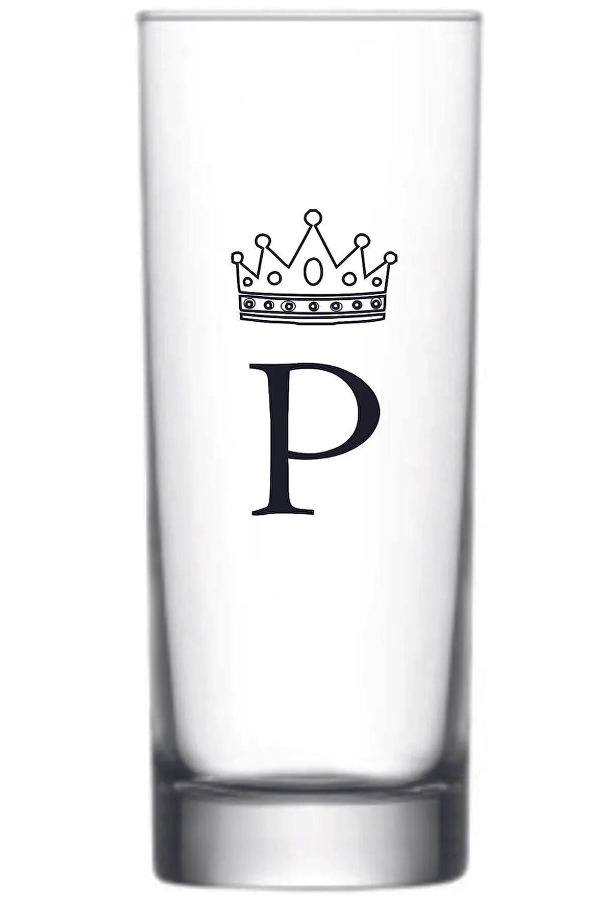 Tek P Harfli Baskılı Votka Bardağı Vodka