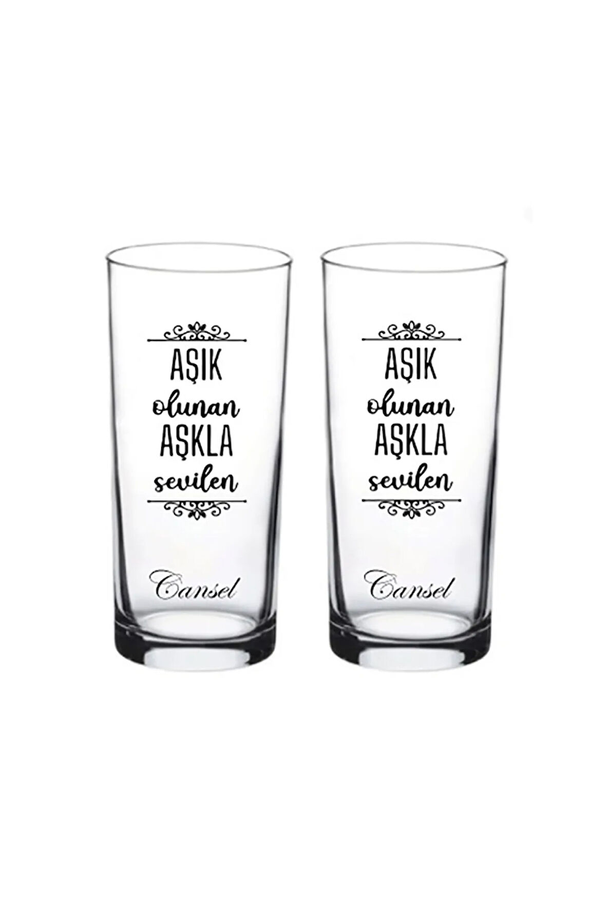 2 Li Baskılı Rakı Bardağı