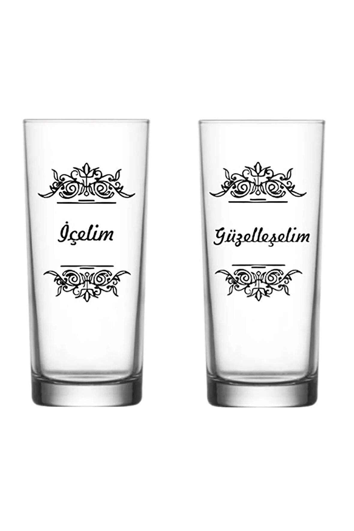 2 Li Içelim Güzelleşelim Rakı Bardağı Hediyelik