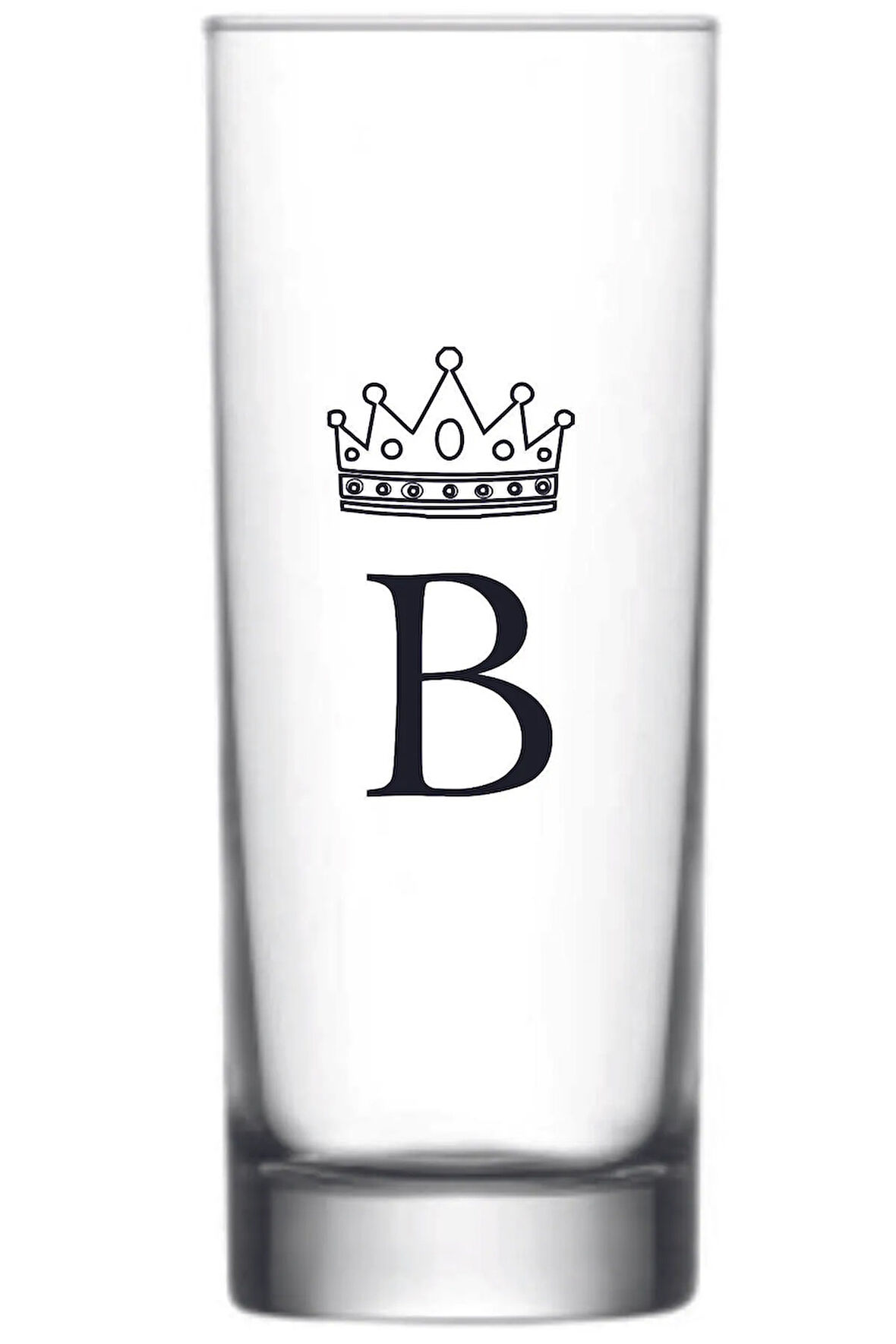 Tek Baskılı  Bardağı B harfli Vodka Bardağı